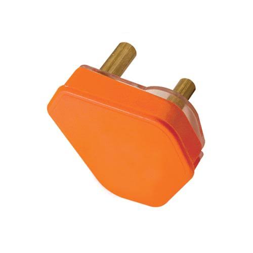 PLUG TOP 3 PIN 15A ORANGE